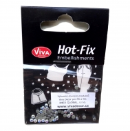 Hot-Fix skleněné - duhové kulaté 3  mm